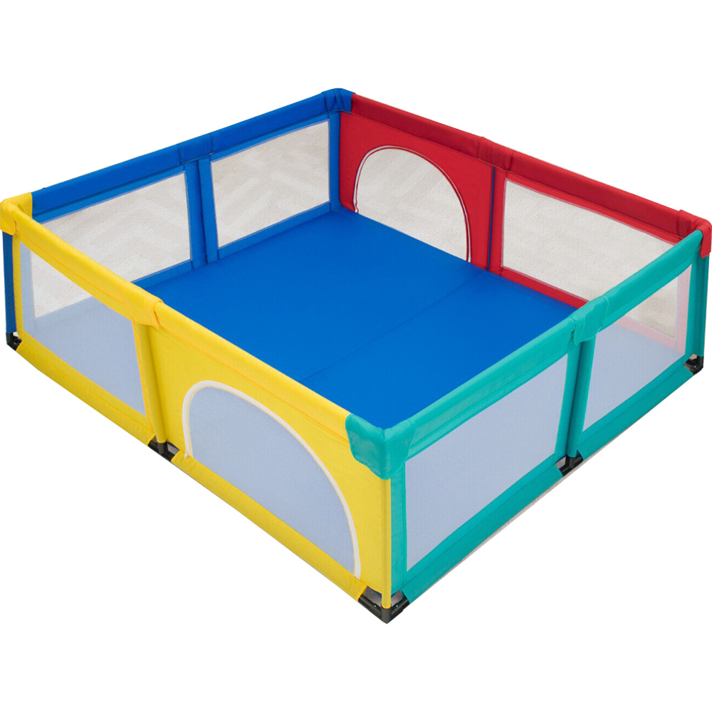 Costway Colourful Large Baby Playpen with 50 Ocean Balls Image 1