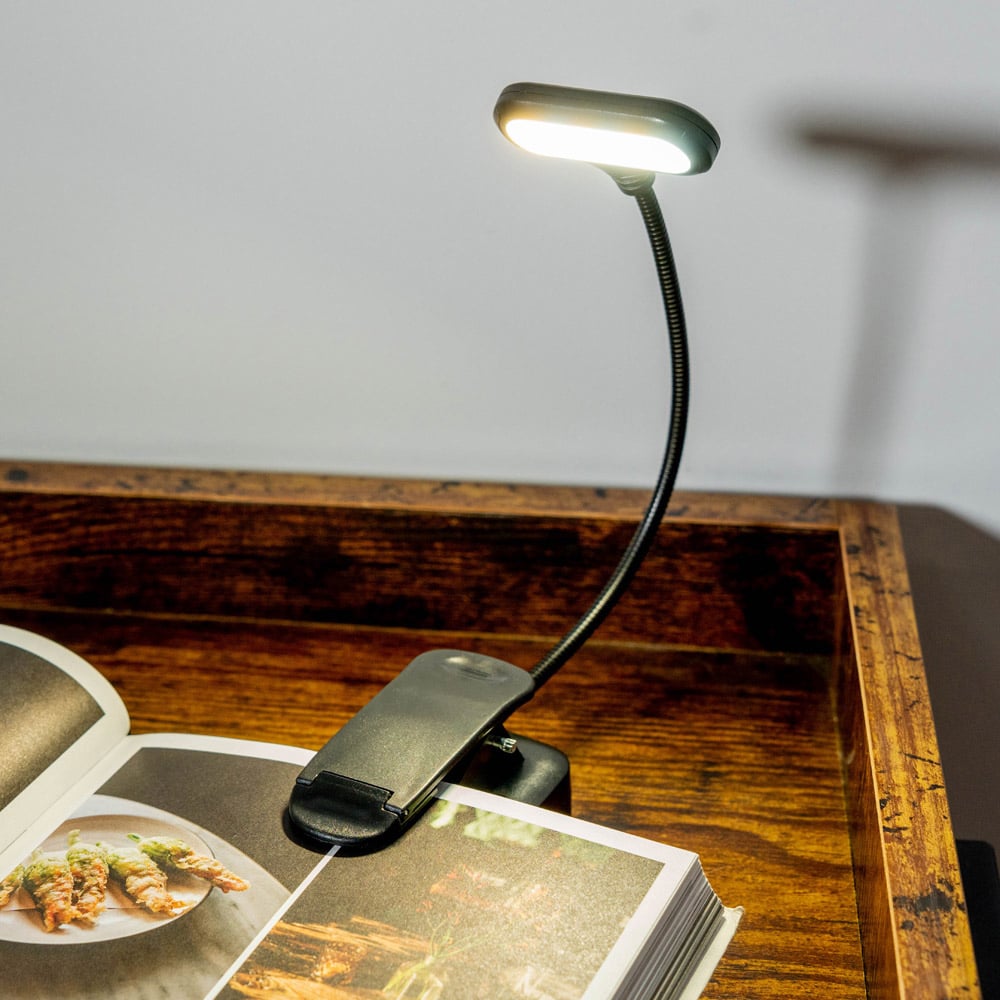 ValueLights Black Clip On Rechargeable Magnetic Table Lamp Image 2