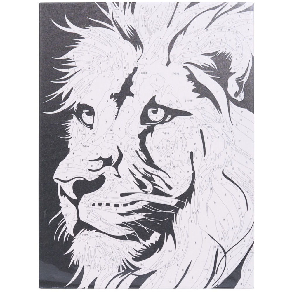 Lion or Panda Clay By Number Canvas Kit Image 6