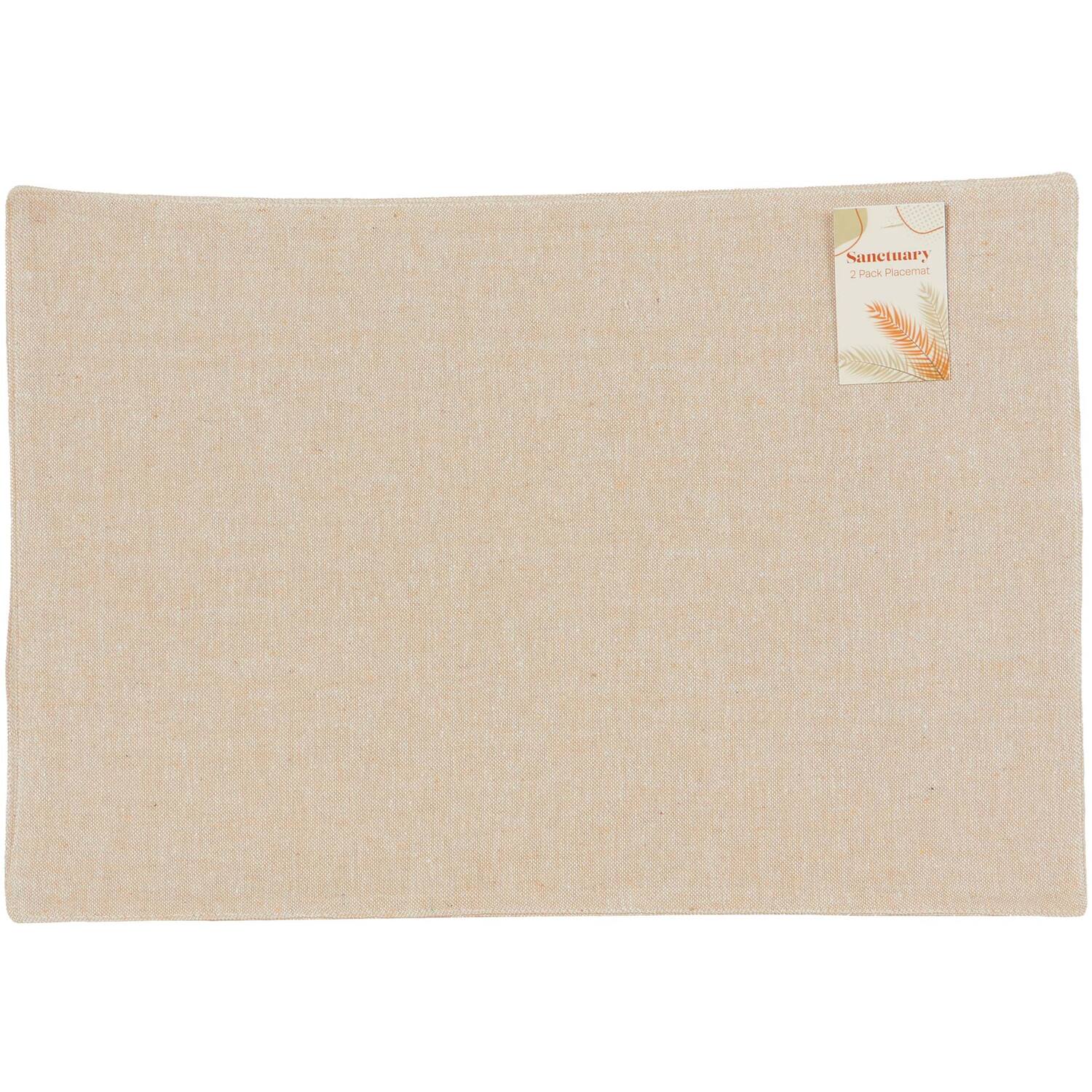 Pack of 2 Sanctuary Placemats - Natural Image 1