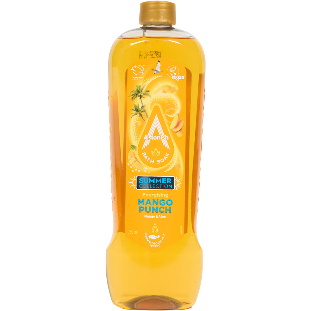 Astonish Energising Mango Punch Bath Soak Orange Image 1