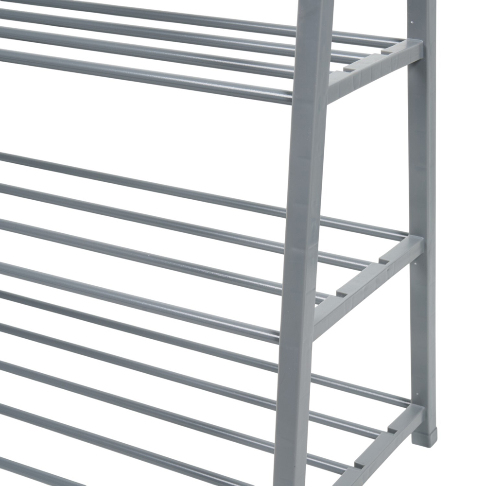 Minimalistic 4 Tier Shoe Rack Grey Image 5