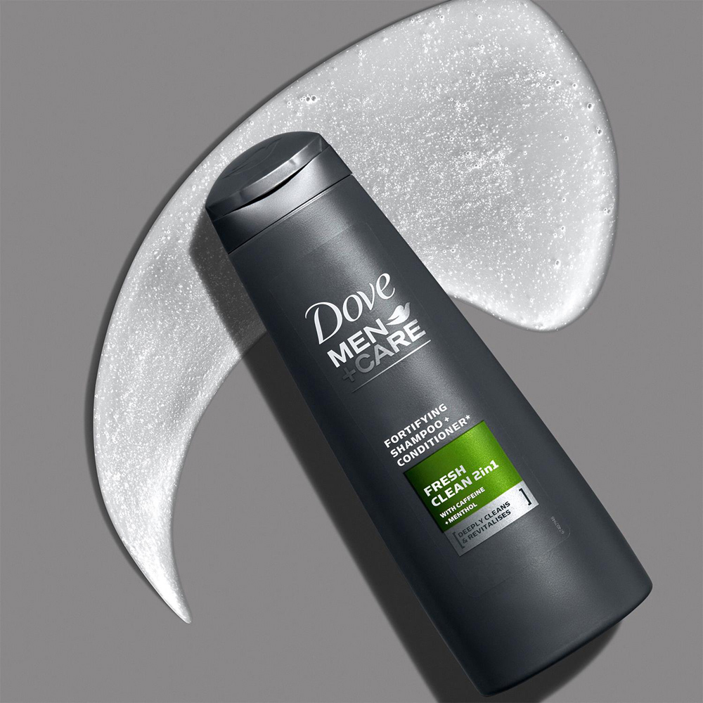 Dove Men + Care Fortifying Fresh Clean 2-in-1 Shampoo and Conditioner 400ml 12 Pack Image 5