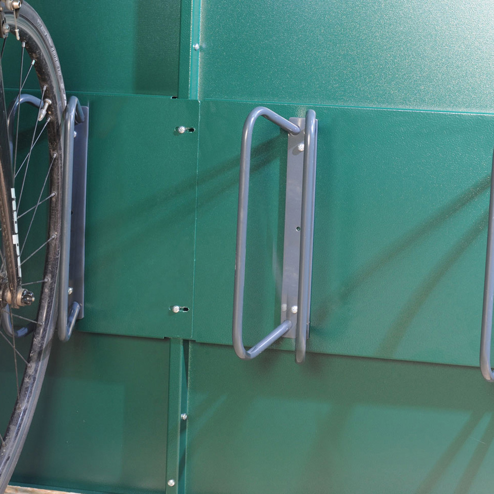 Asgard Gladiator 7 x 9ft Double Door Grey High Security Apex Bike Shed Image 7