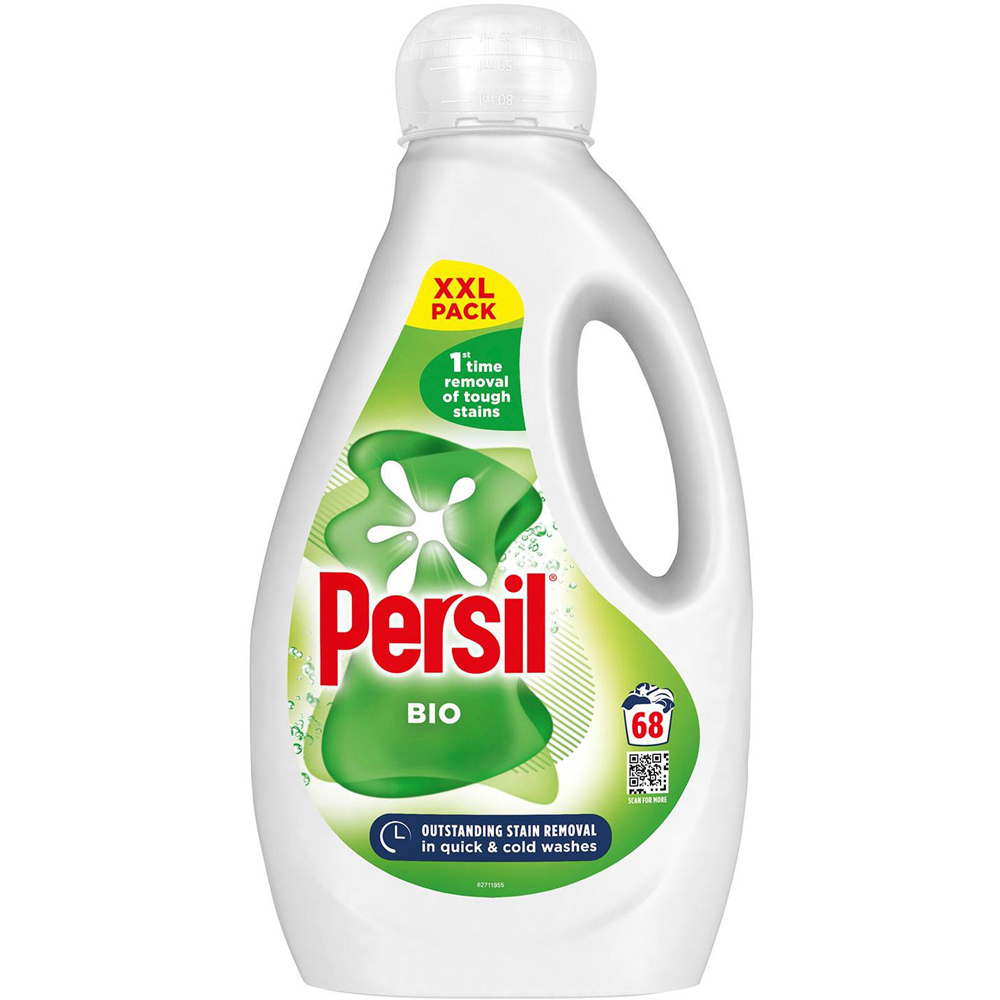Persil Bio Liquid Detergent XXL 68 Washes 1.836L 5 Pack Image 2