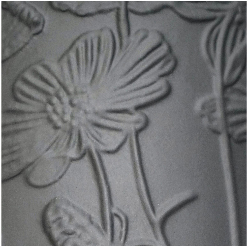 Ivyline Kew Midnight Meadow Embossed Stoneware Indoor Planter 18cm Image 4