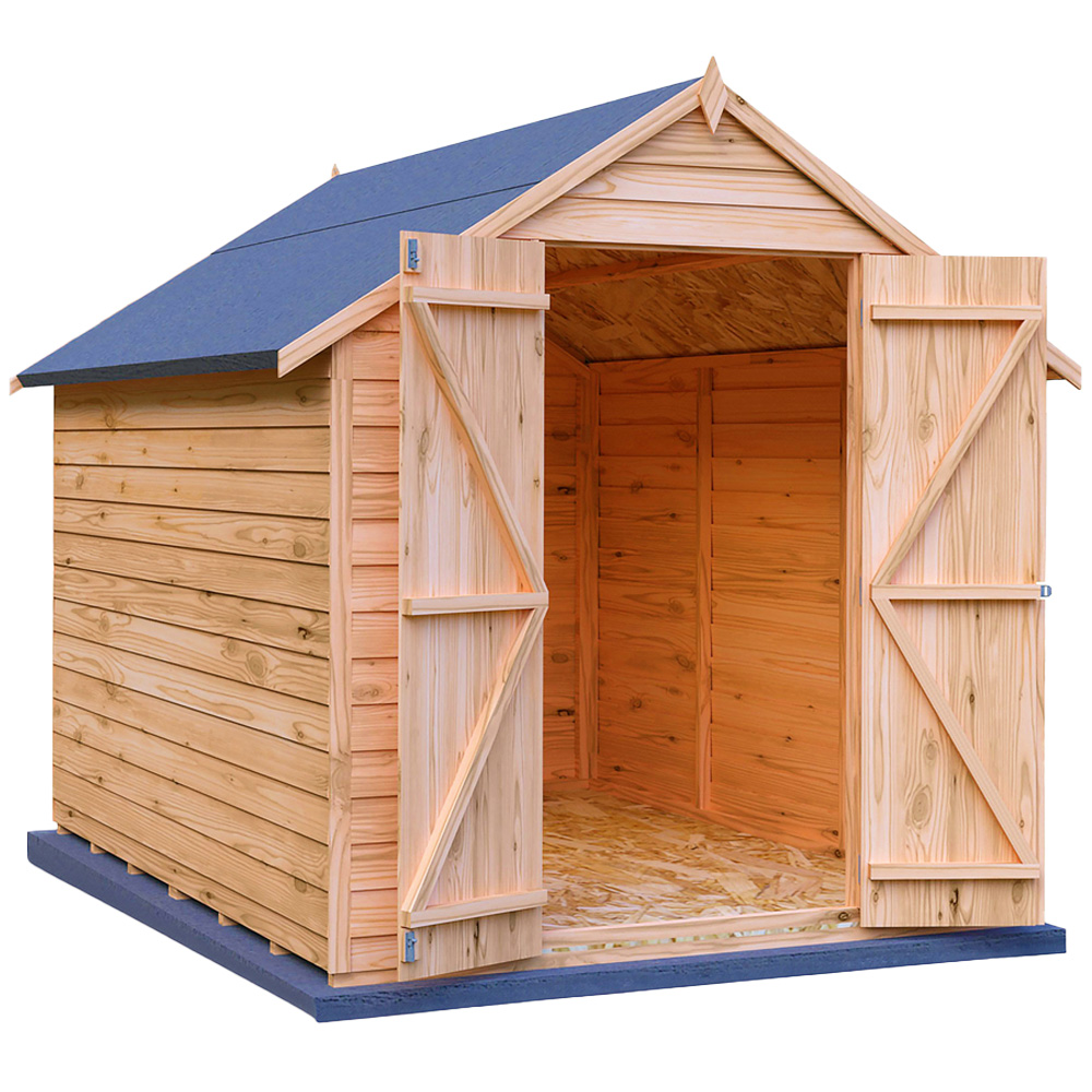 Shire 6 x 8ft Double Door Overlap Apex Shed Image 1