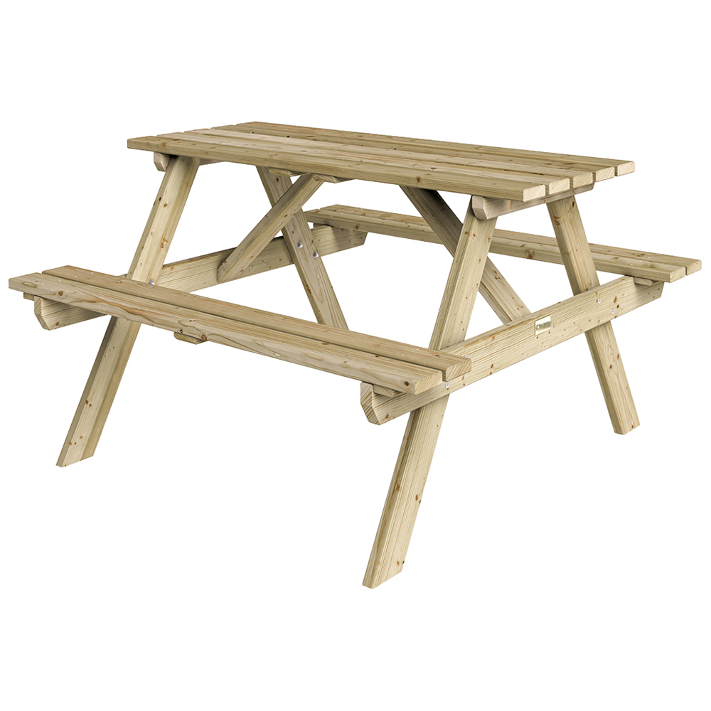 Rowlinson Traditional 4 Seater Picnic Table 1.2m Image 2