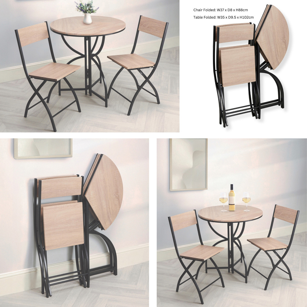 Greenhurst 2 Seater Folding Bistro Set Image 6