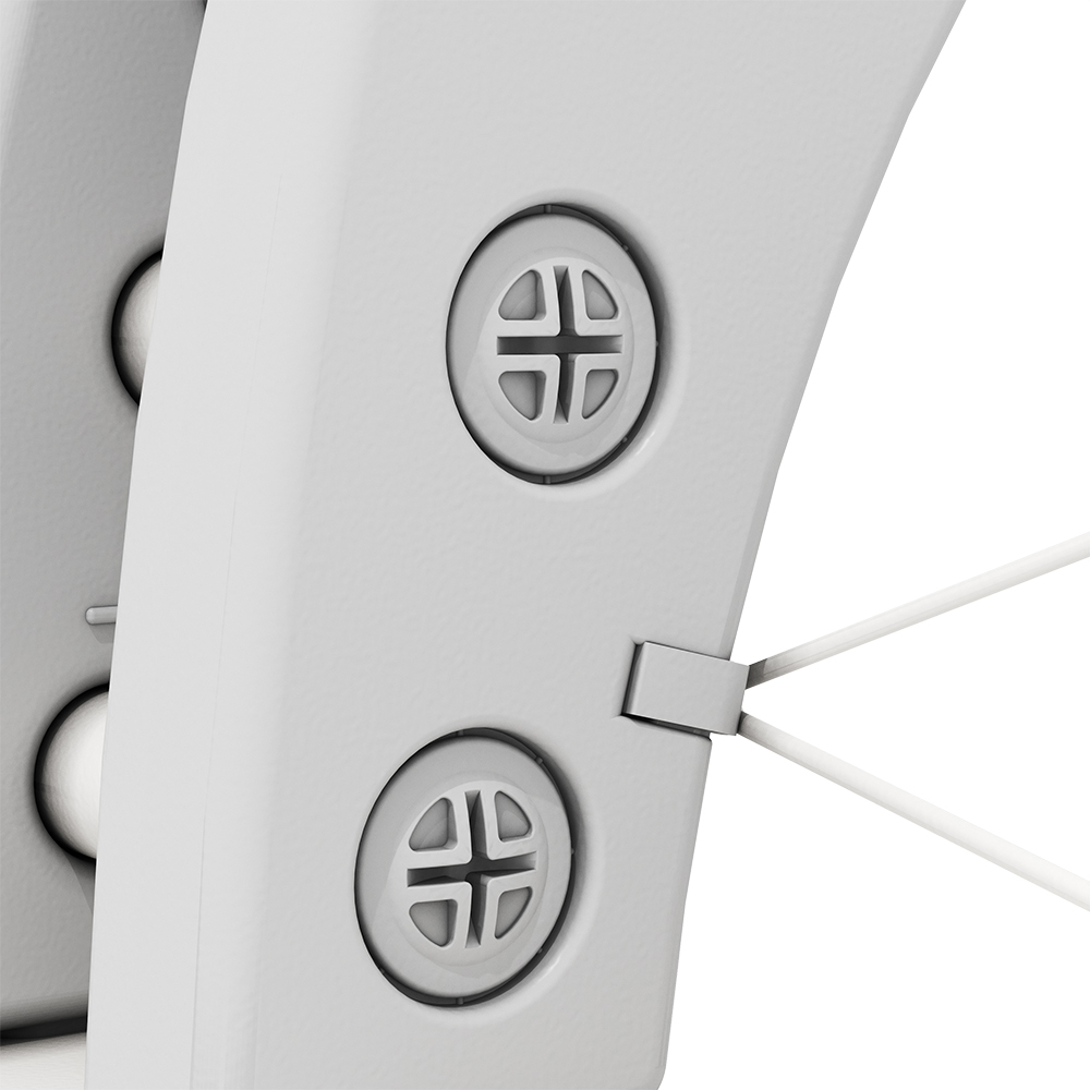 Living and Home White 6 in 1 Toddler Basketball Stand Set Image 8