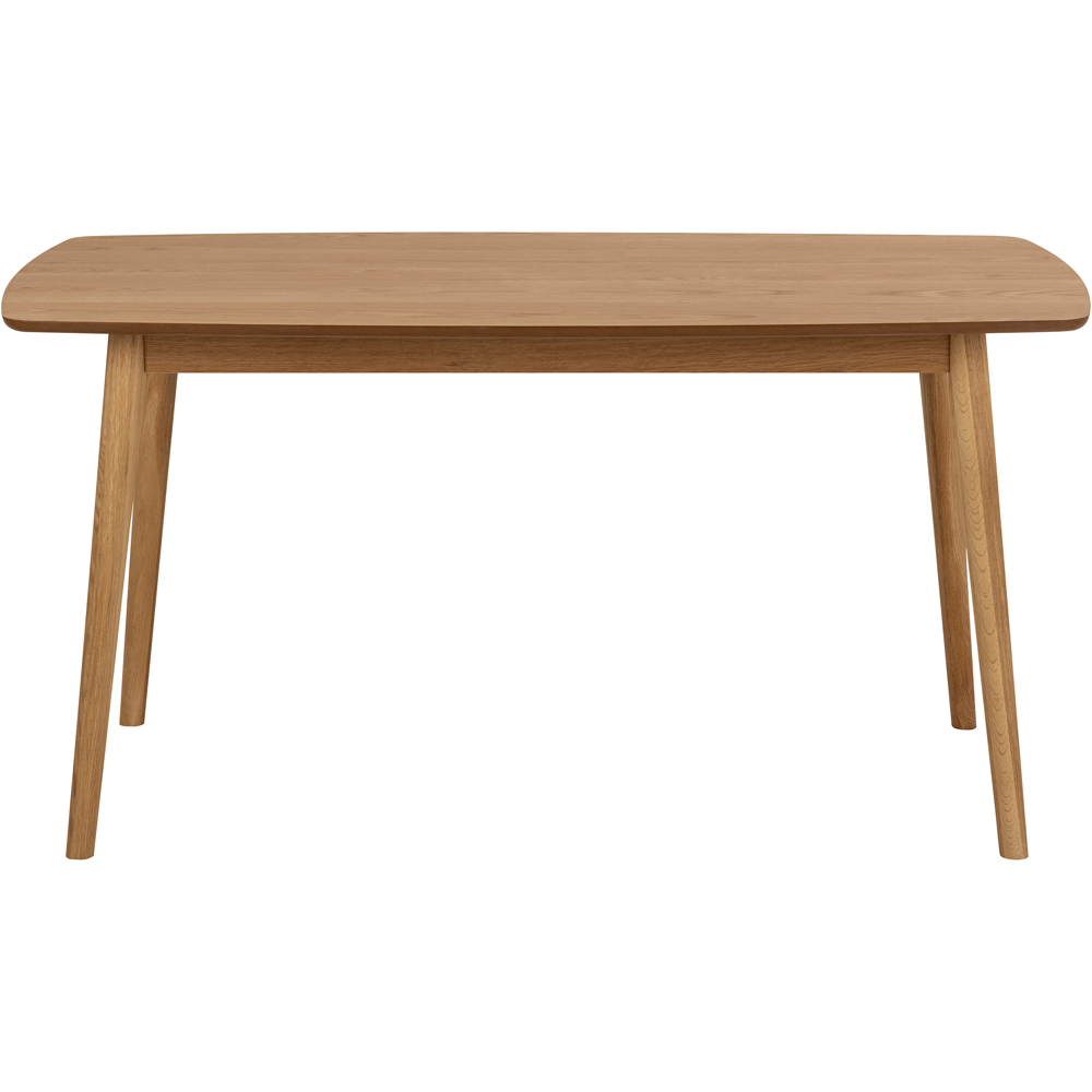 Florence Nagano 6 Seater Dining Table Oak Image 3