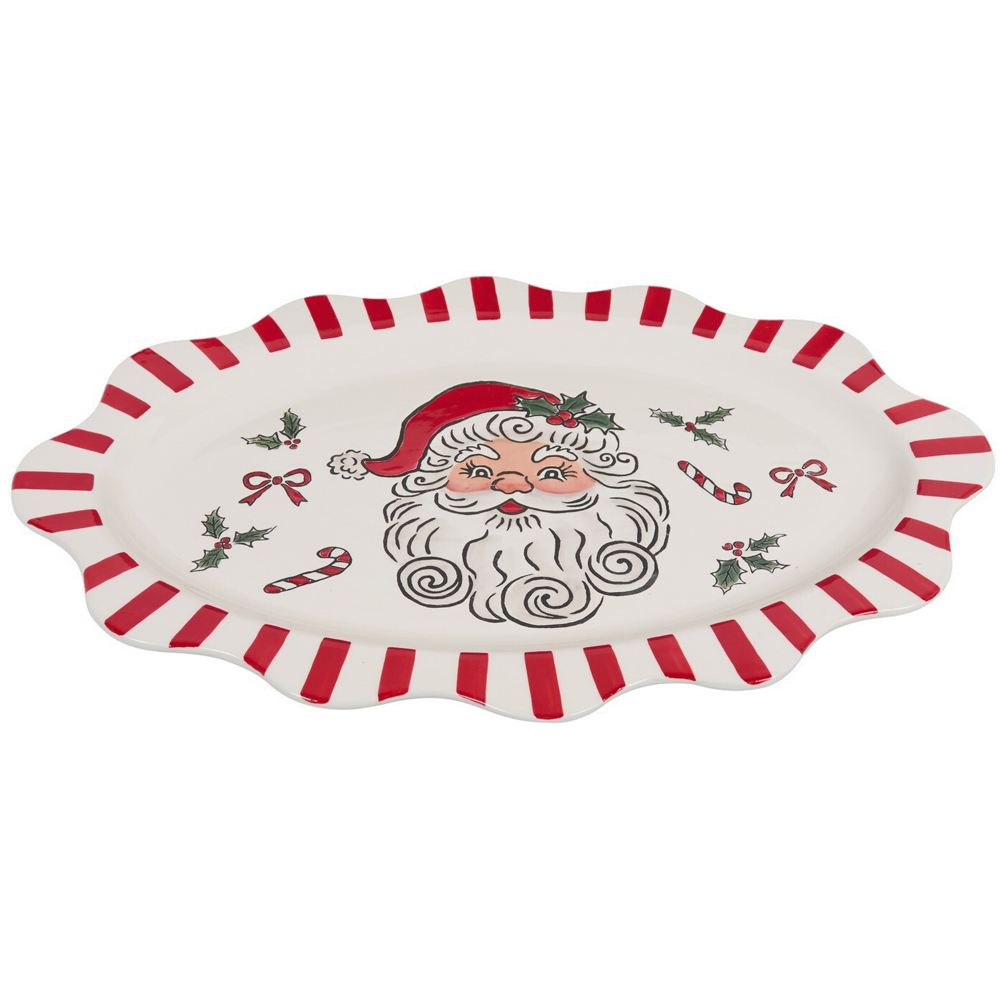 Jolly Santa Serving Dish Image 6