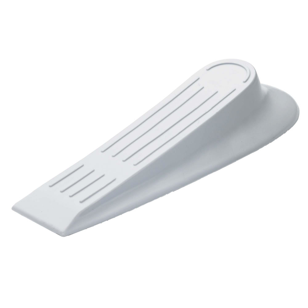 Wilko White PVC Door Wedge Image