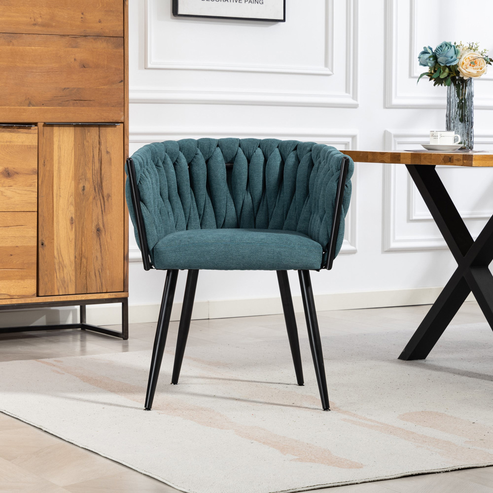 Artemis Home Aneta Set of 2 Teal Dining Chairs Image 3