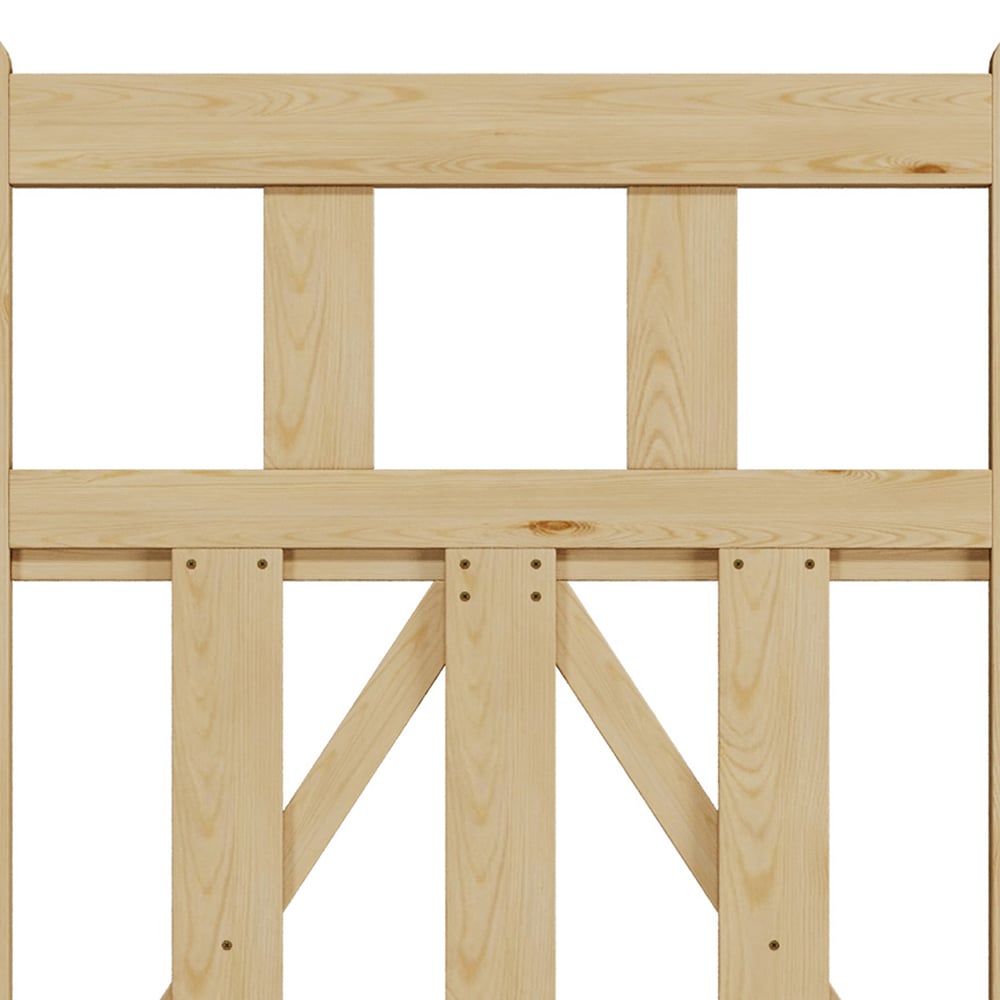 Outdoor Triangular Support Wooden Nature Garden Fence Door, 90 x 76 x 2.5cm Image 6