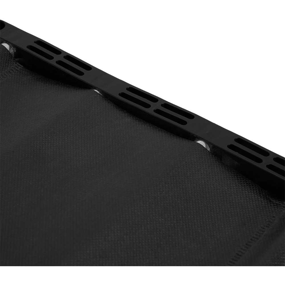 Living and Home 3-Tier Black Double Row Storage Shelf with Metal Frame Image 5