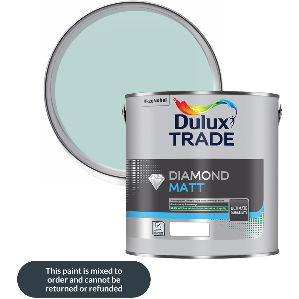 Dulux Trade Mint Macaroon Walls and Ceilings Diamond Matt Paint 2.5L Image 1