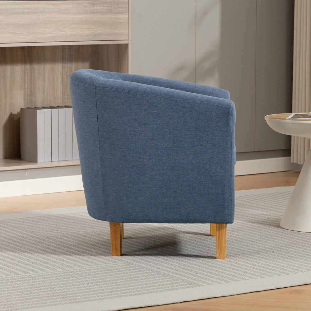Artemis Home Millie Light Denim Fabric Accent Chair Image 5