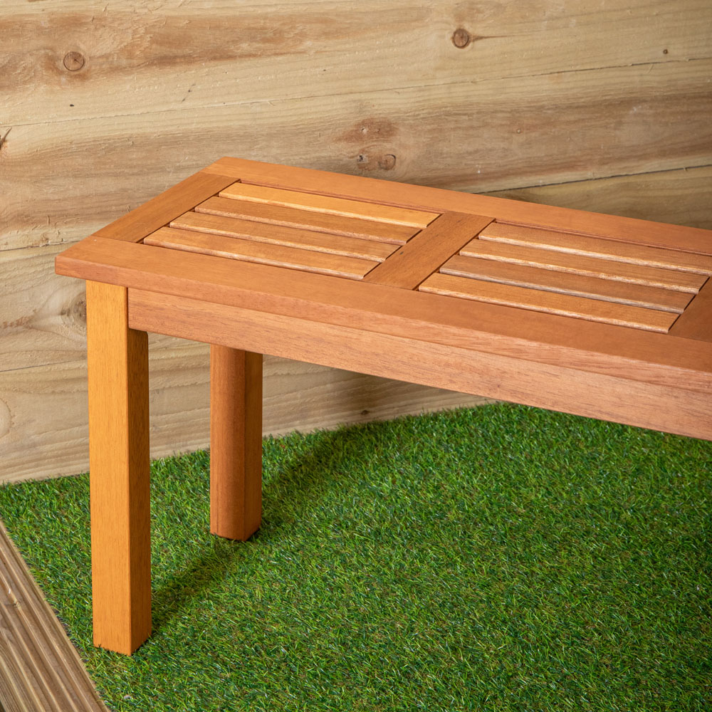 Samuel Alexander Coniston 2 Seater Wooden Garden Bench Stool Image 5