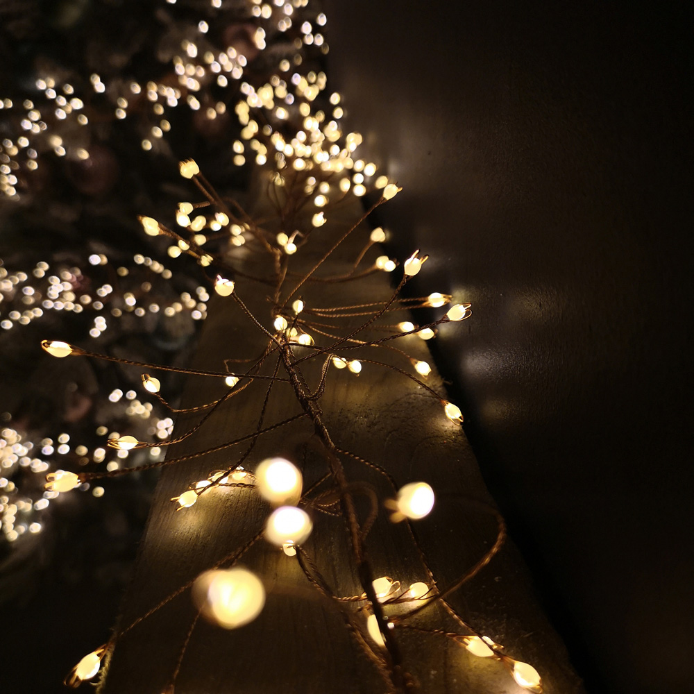 Samuel Alexander 860 Warm White LED Multi-Function Rose Gold Wire Christmas Garland Light 5.5m Image 3