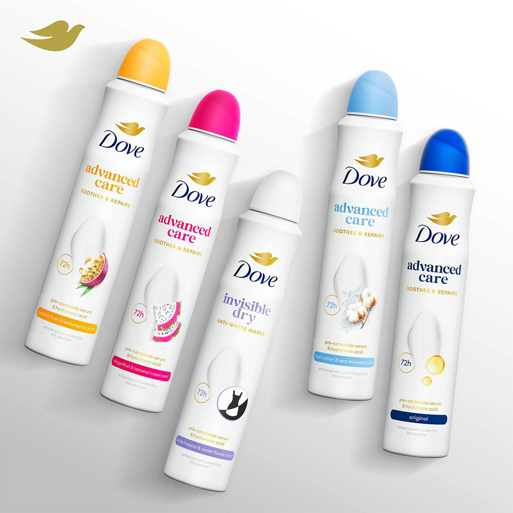 Dove Advanced Care Fresh Cotton and Sea Minerals Antiperspirant Aerosol 200ml 6 Pack Image 7