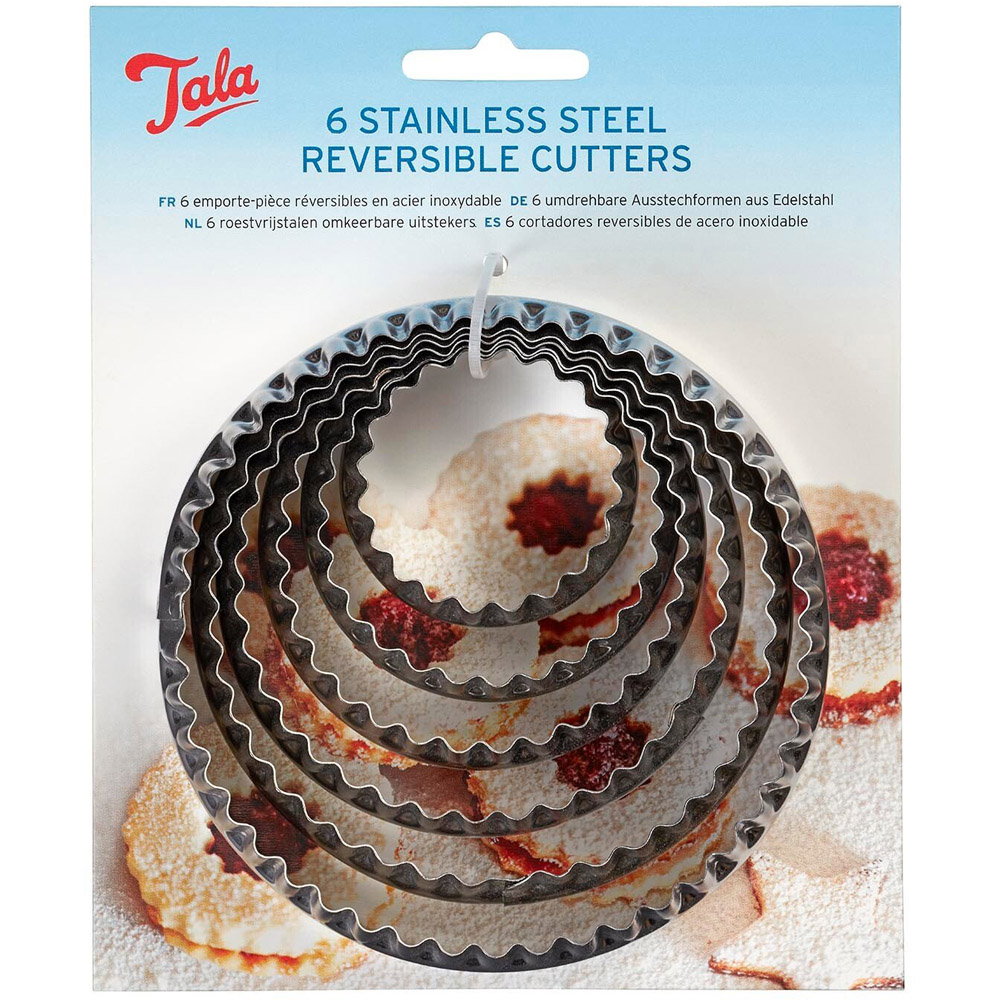 Pack of 6 Tala Reversible Cutters - Silver Image 1