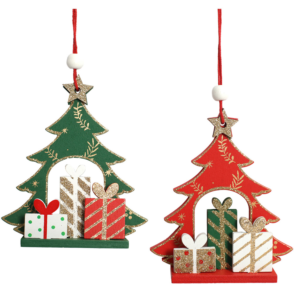 Tree With Presents Hanging Decoration Image 1