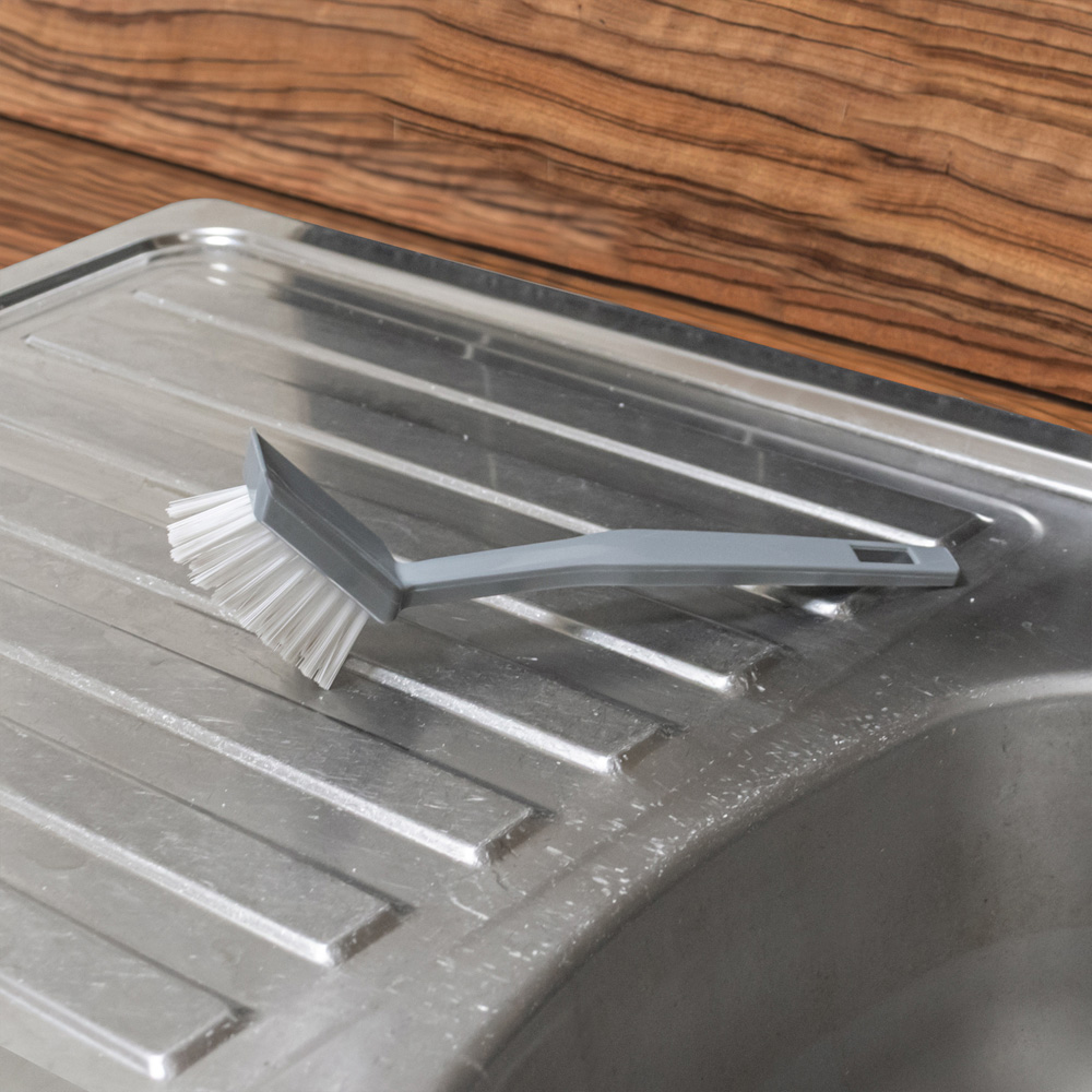 JVL Kitchen Rectangular Grey Dish Brush 20 Pack Image 2
