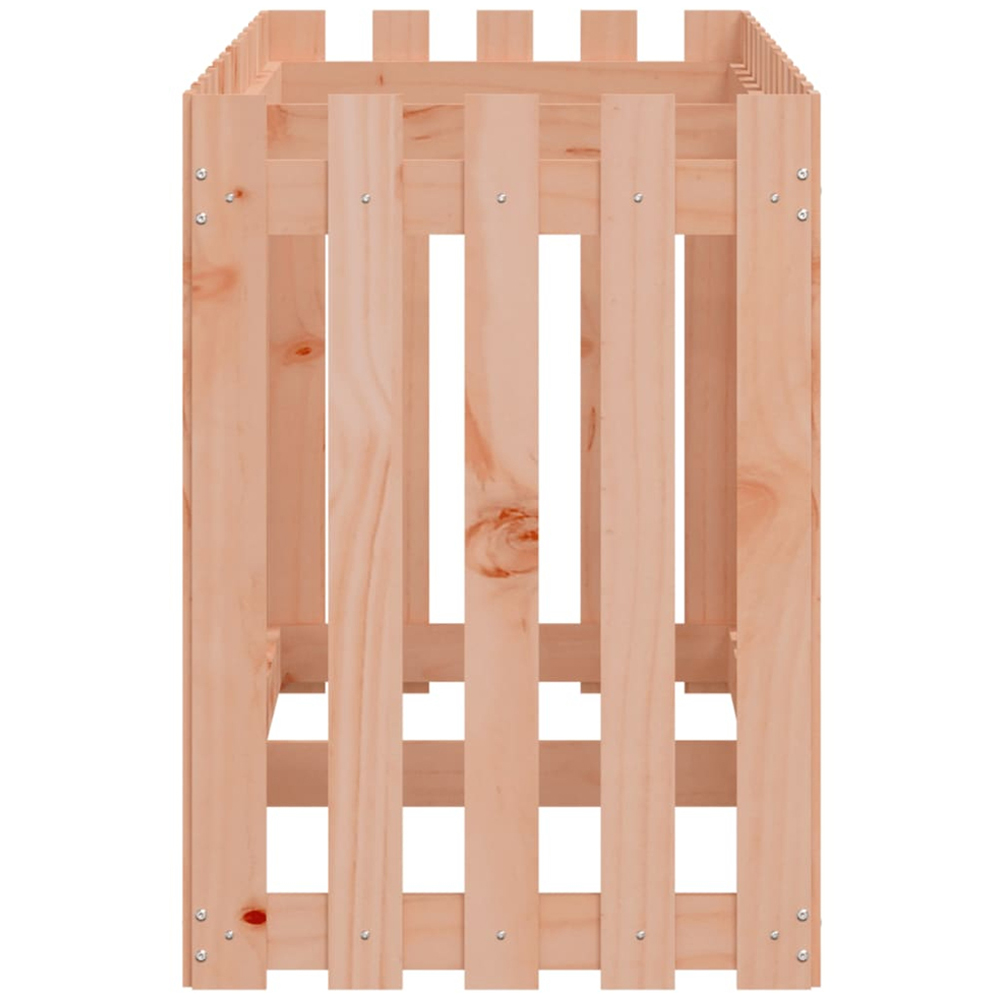 vidaXL Natural Douglas Wood Fence Design Raised Garden Bed 70 x 50 x 150cm Image 5