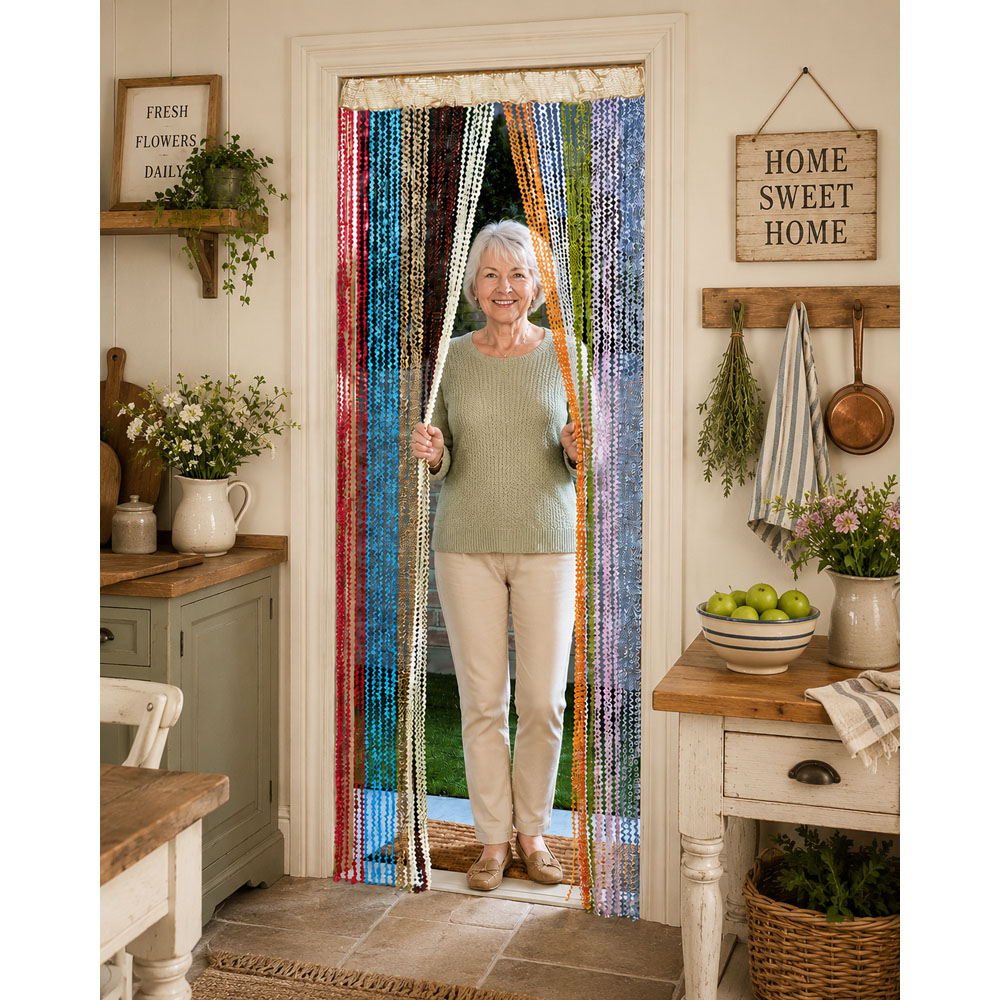 Avilo Colourful Door String Curtain 210 x 90cm Image 5