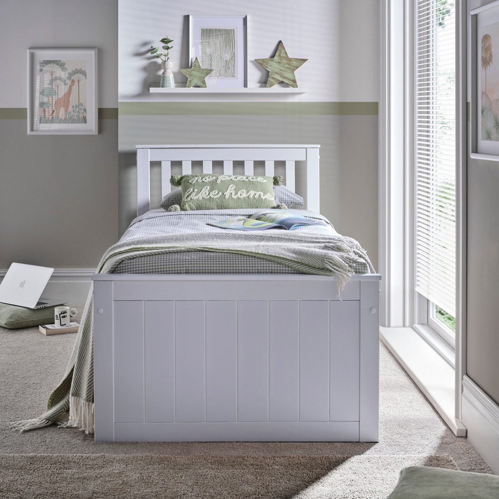 Bedmaster Nova 6 Drawer White Storage Bed with Pocket Mattress Image 4