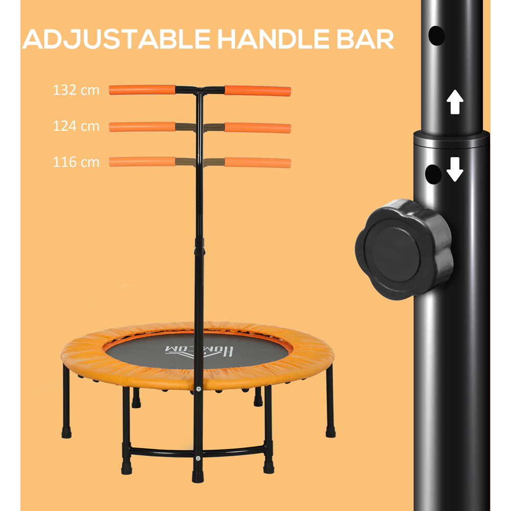 HOMCOM 3ft Orange Fitness Trampoline Image 8