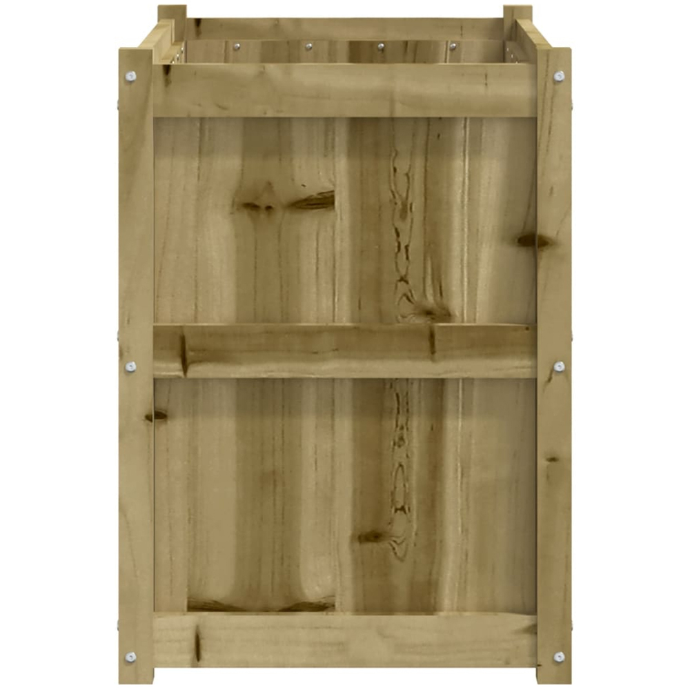 vidaXL Brown Pine Wood Raised Garden Bed 70 x 90 x 50cm Image 7