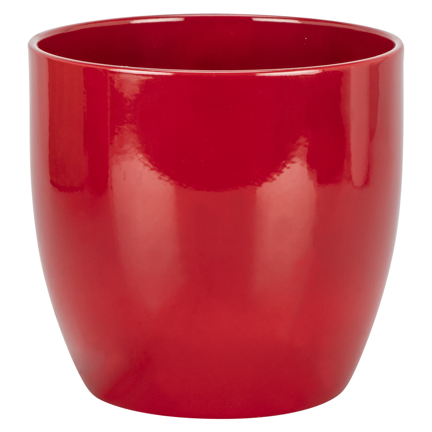 Ceramic Bordeaux Red Basel 16cm Pot Cover Image
