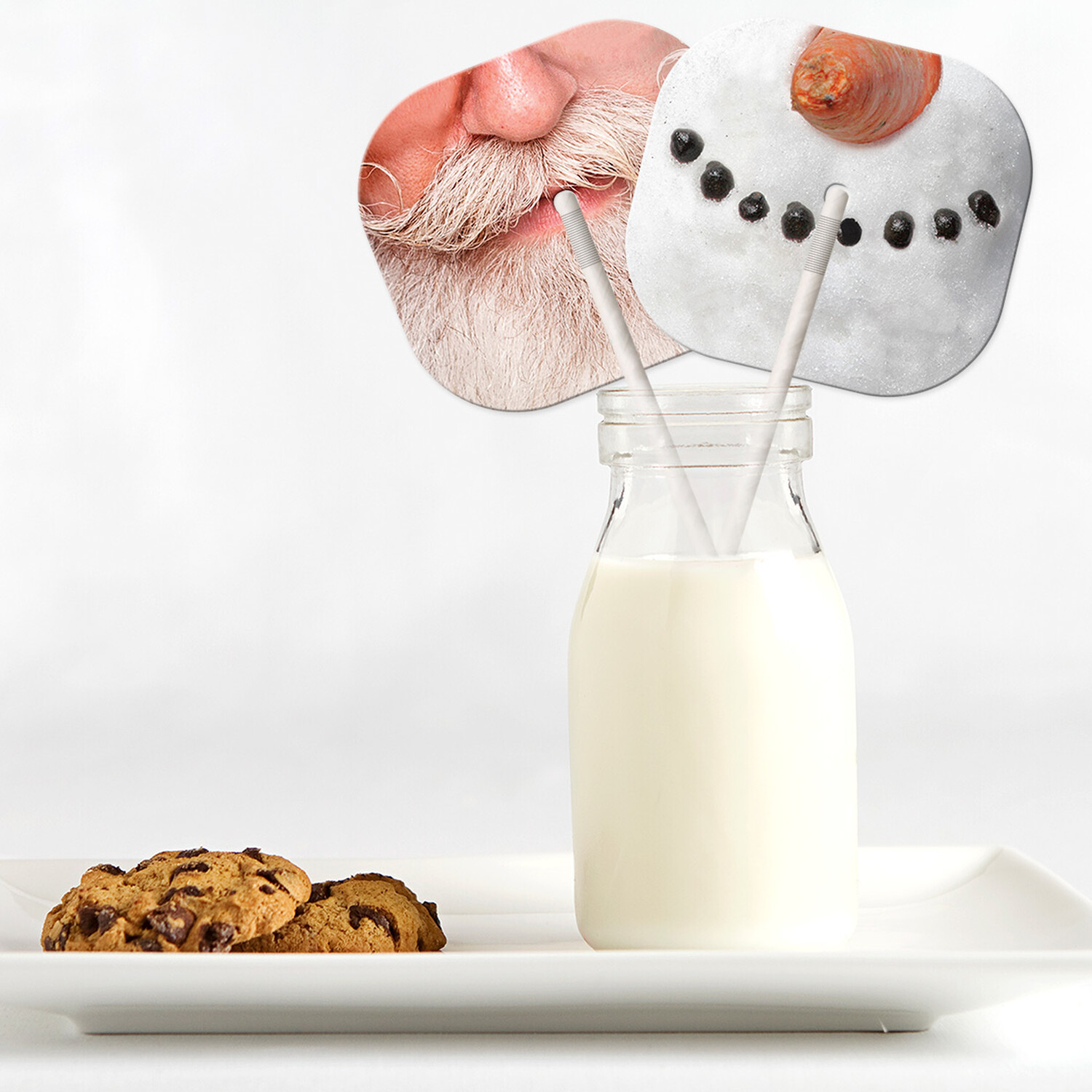 Jolly Holly Festive Face Straw 10 Pack Image 2