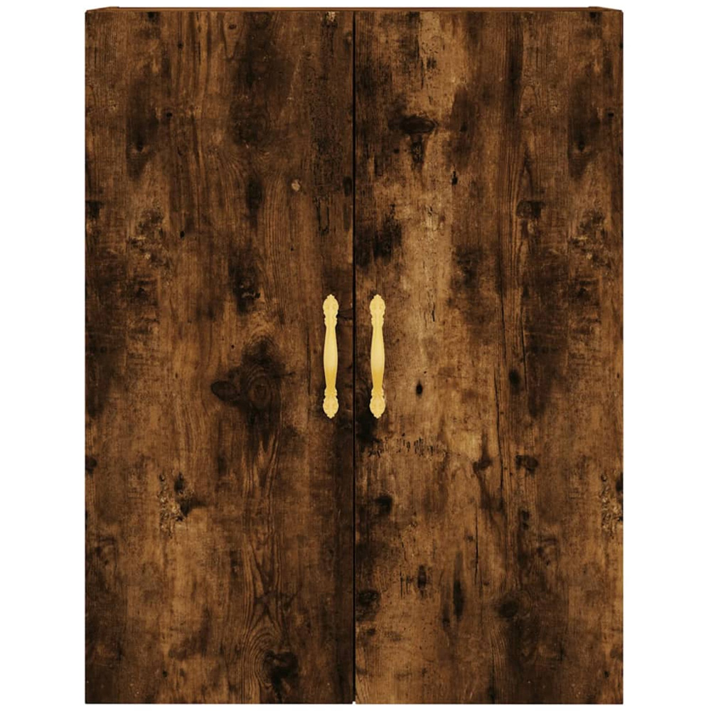 vidaXL 2 Door Brown Smoked Oak Wall Mounted Cabinet 2 Pack Image 6