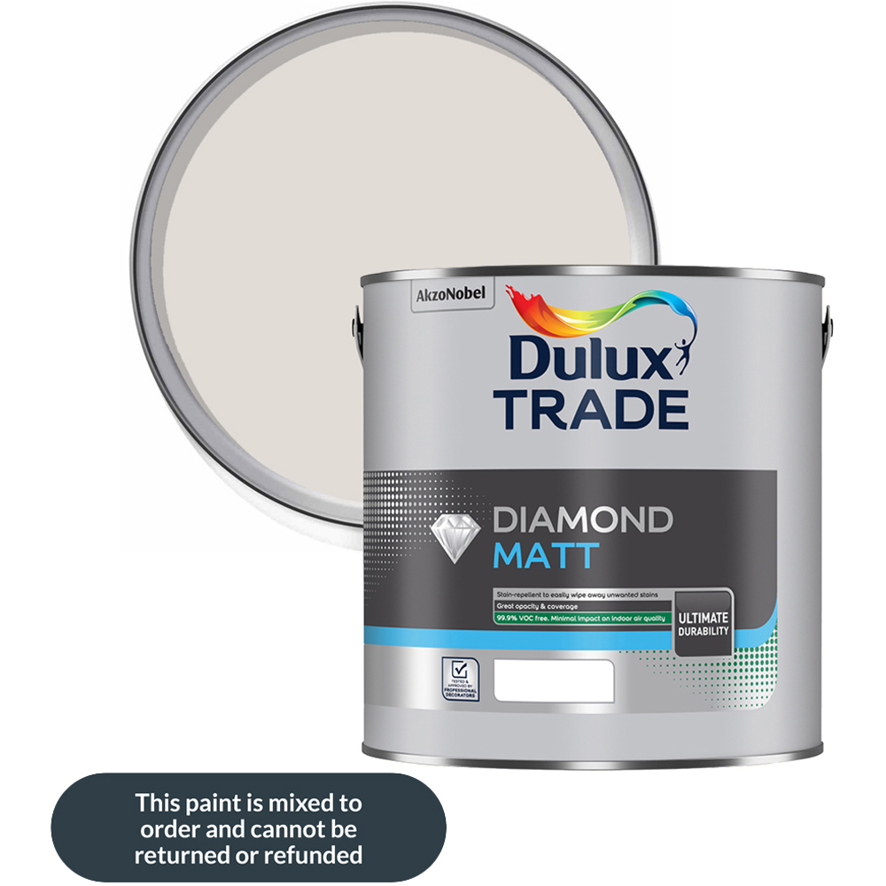 Dulux Trade Just Walnut Walls and Ceilings Diamond Matt Paint 5L Image 1