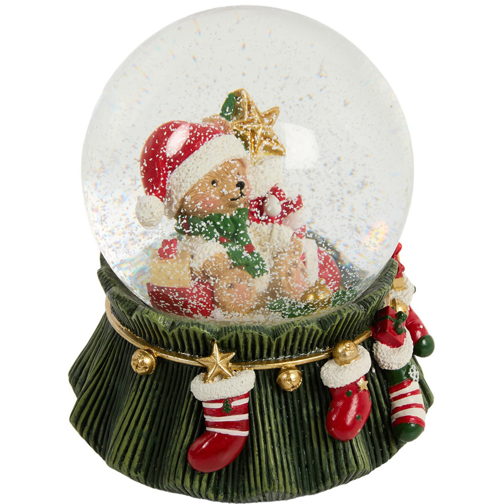Musical Festive Bear Snow Globe Image 4