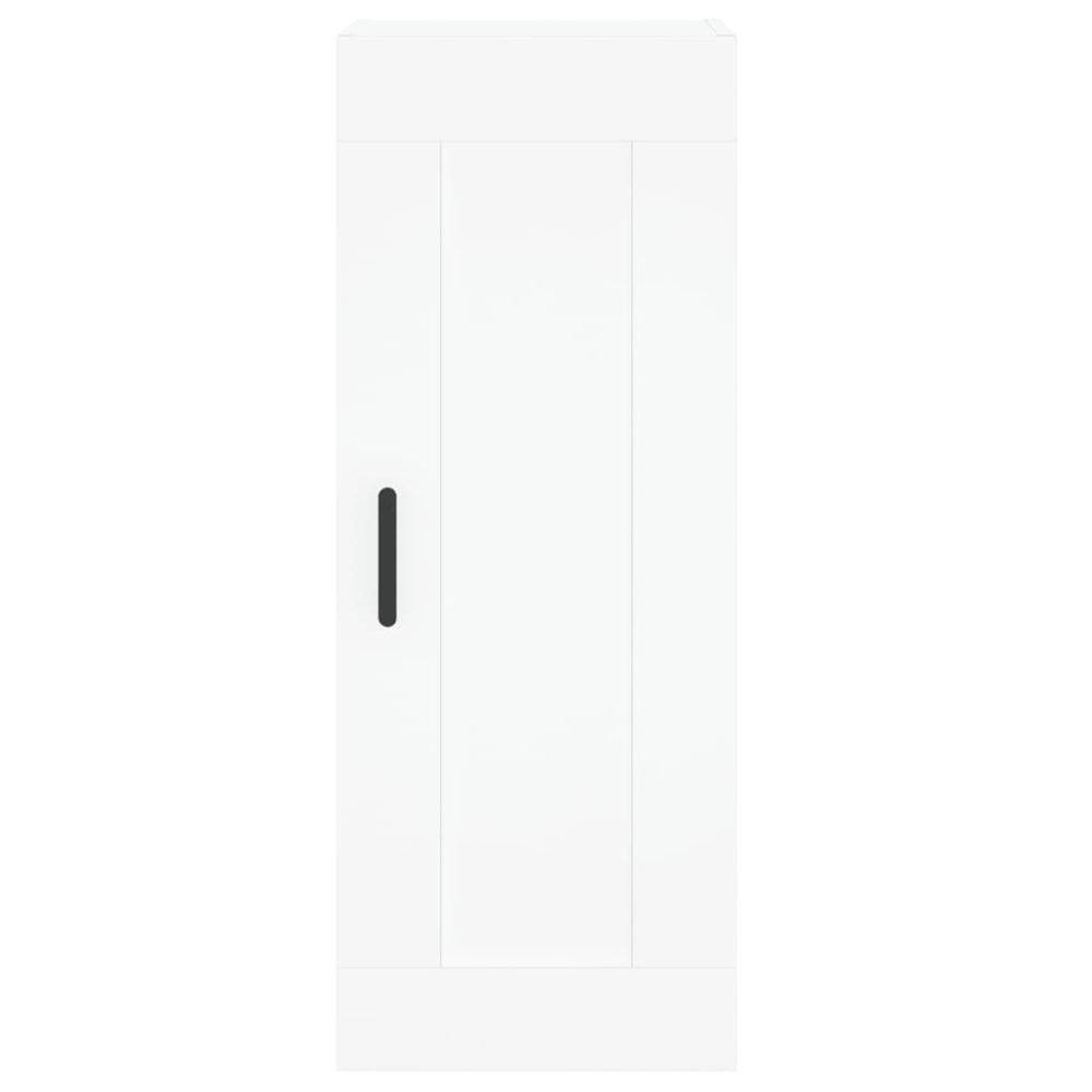 vidaXL Single Door 3 Shelf White Highboard Image 7