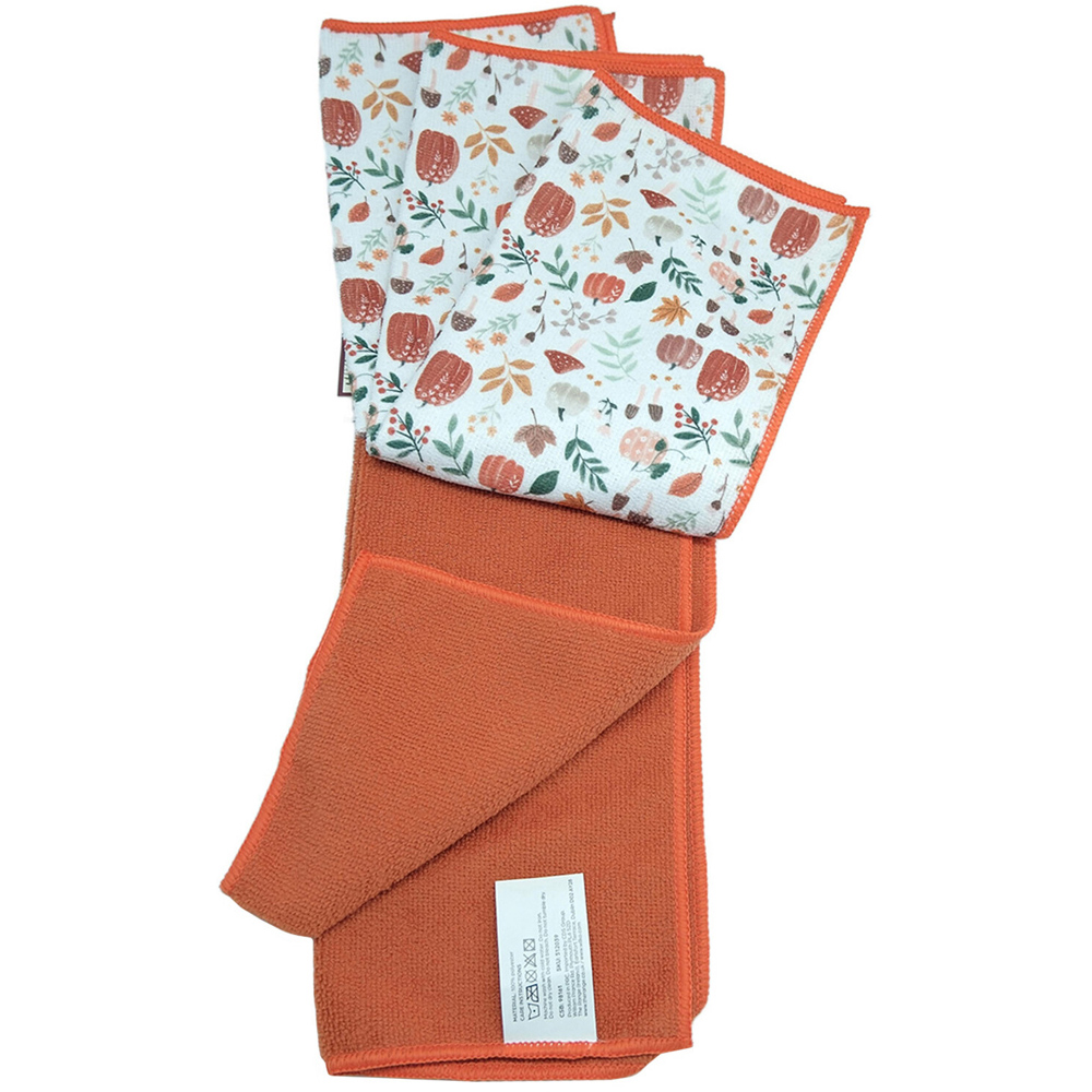 Pack of 5 Autumn Microfibre Cloths Image 4