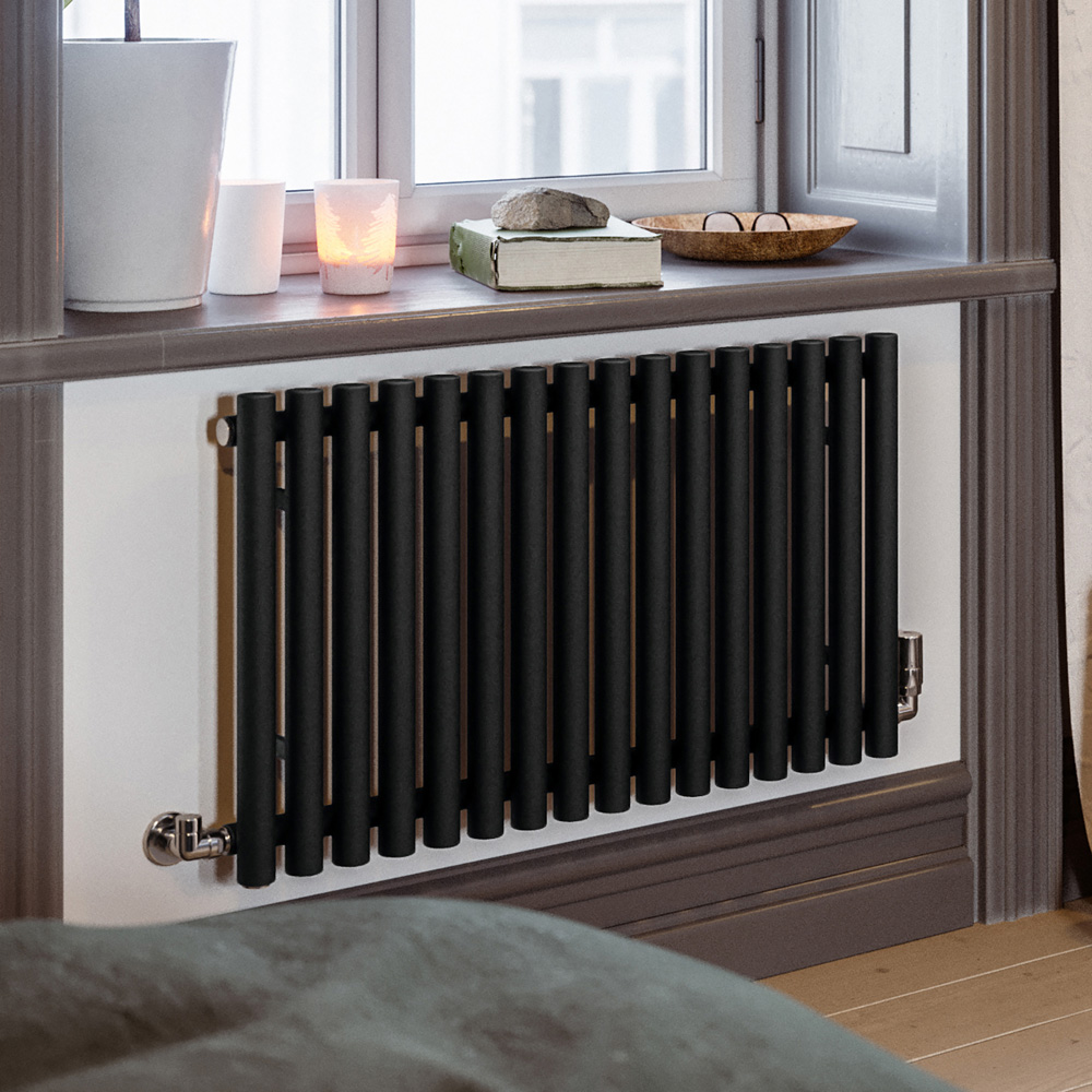 Terma Rolo Room 2015 BTU Heban Black Radiator 500 x 865mm Image 2