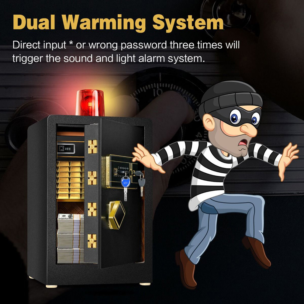 Costway 3 Way Electronic Safe Box for Cash and Jewellery Image 5