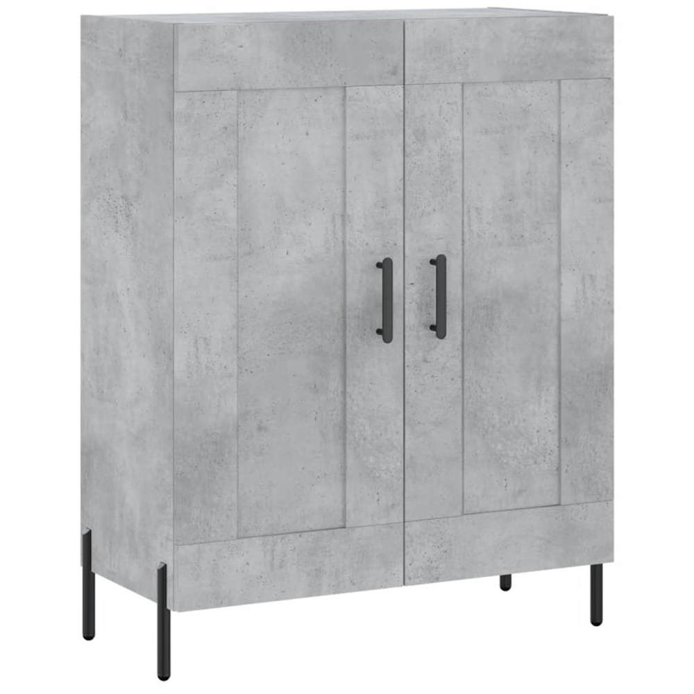 vidaXL 4 Door Concrete Grey Highboard Image 7