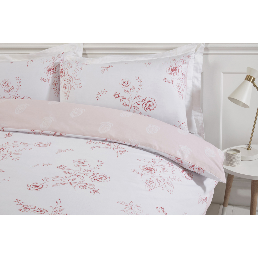 Rapport Home PH Sadie Super King Rose Pink Duvet Set Image 3