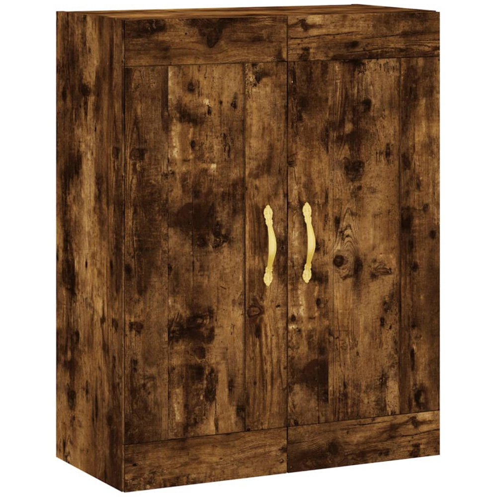 vidaXL 2 Door Smoked Oak Wall Mounted Cabinet Set of 2 Image 5