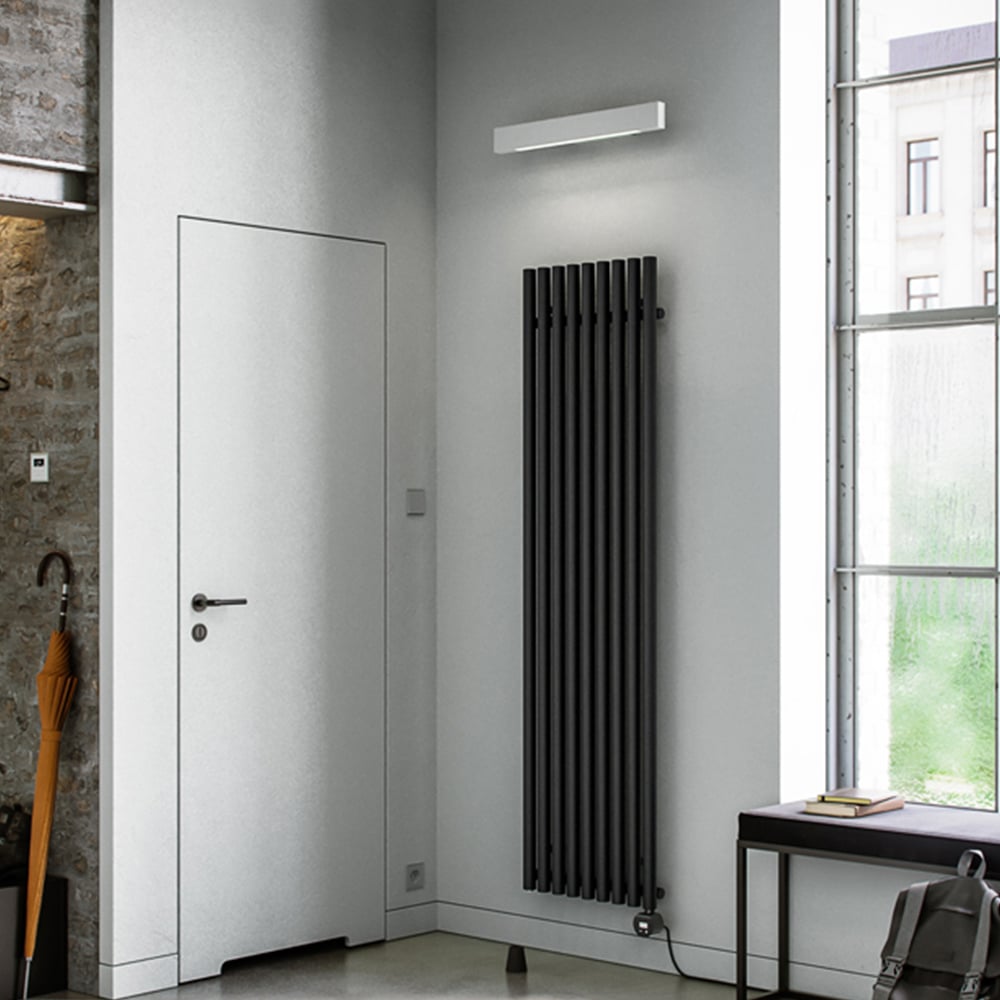 Terma Rolo-Room E Wi-Fi Heban Black Electric Radiator 1000W 1800 x 480mm Image 2