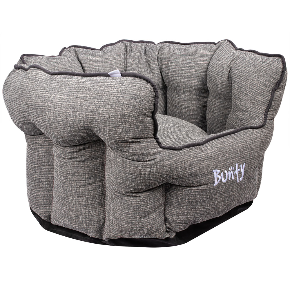 Bunty Regal Extra Large Fossil Grey Oval Pet Bed Image 1
