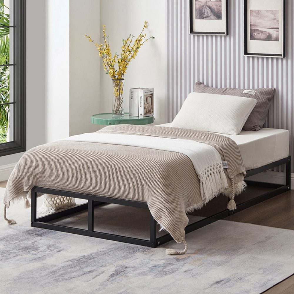 House Of Home Single Platform Metal Bed Frame Image 1