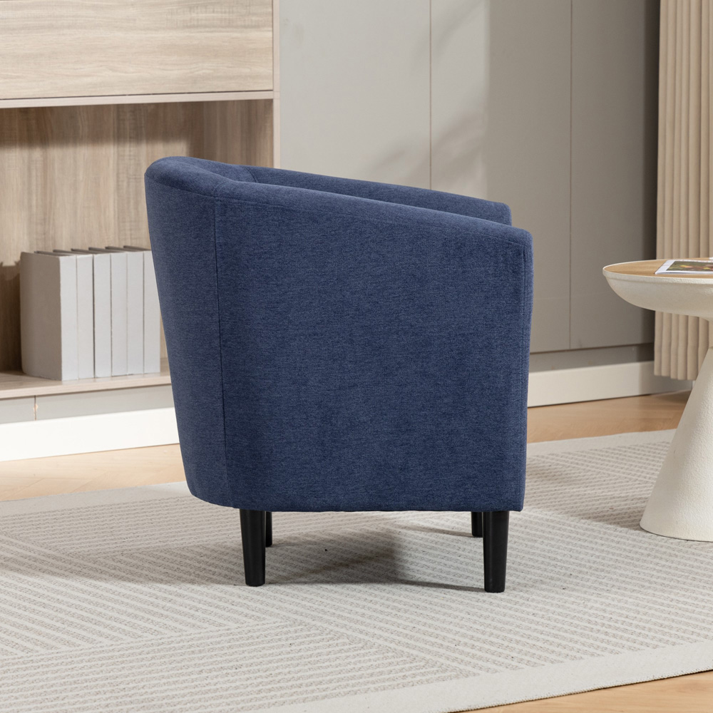 Artemis Home Beulah Denim Fabric Accent Chair Image 5