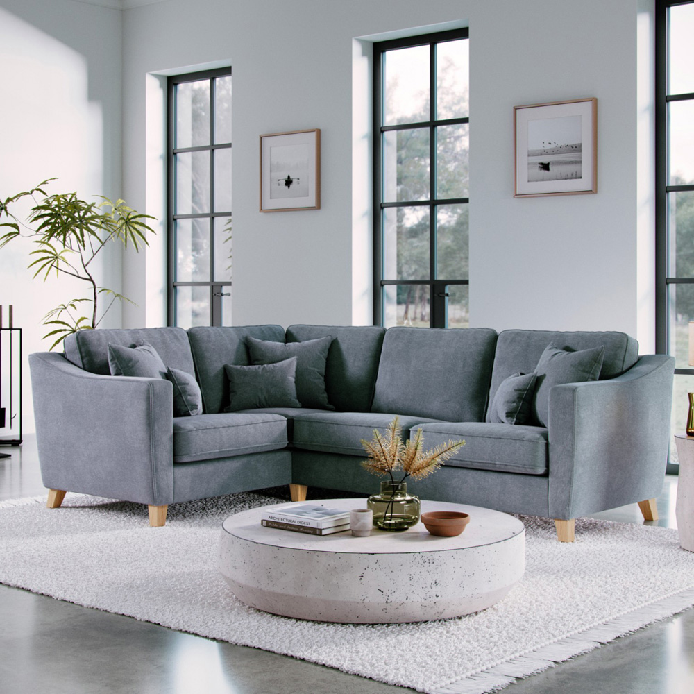 Marlon 3 Seater City Denim Right Hand Corner Sofa Image 5